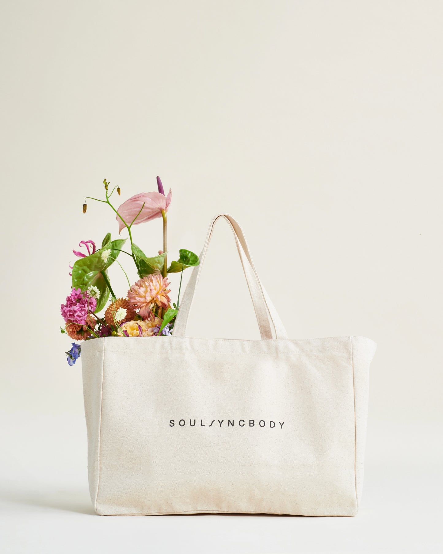 Life in Balance Extra Large Tote Bag in Cream